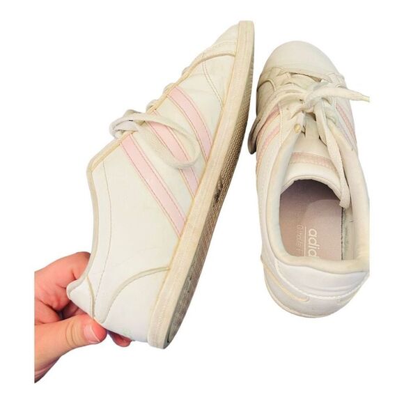 Adidas Ortholite Float Shoes in White and Pink size 8 1/2 leather sneakers - Picture 12 of 14